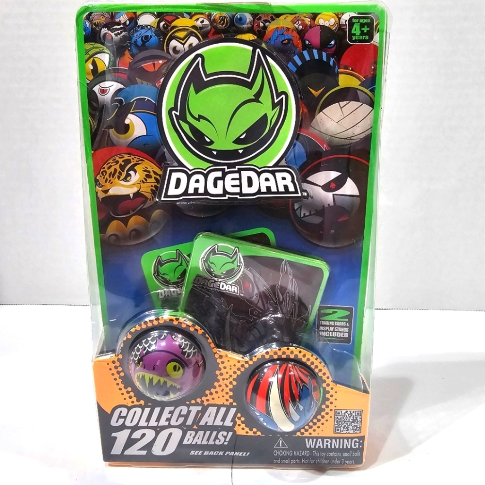 DaGeDar Balls 2-Pack Supercharged Ball Bearings 2 Trading Cards And Stands New